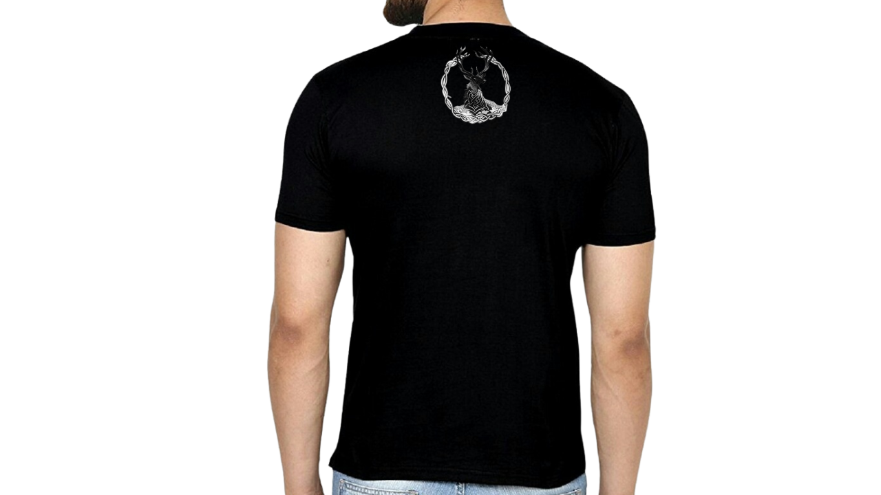 Scottish Slim Fit Black T-shirt