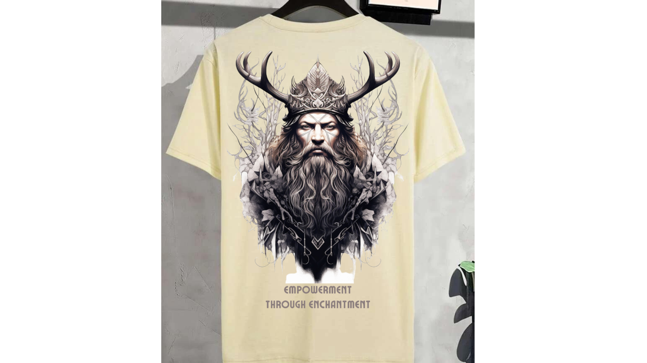 Sorcerer's Summit Oversize Cream T-shirt