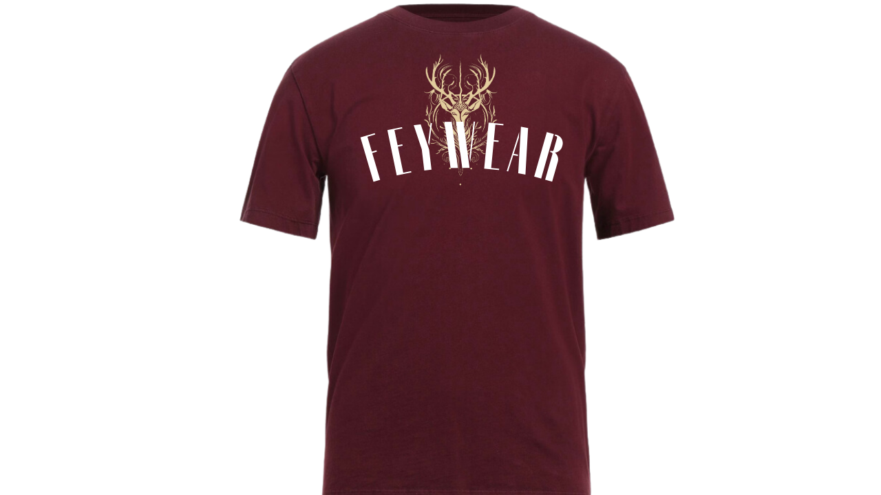 Ethereal Elk Wine Color  T-shirt