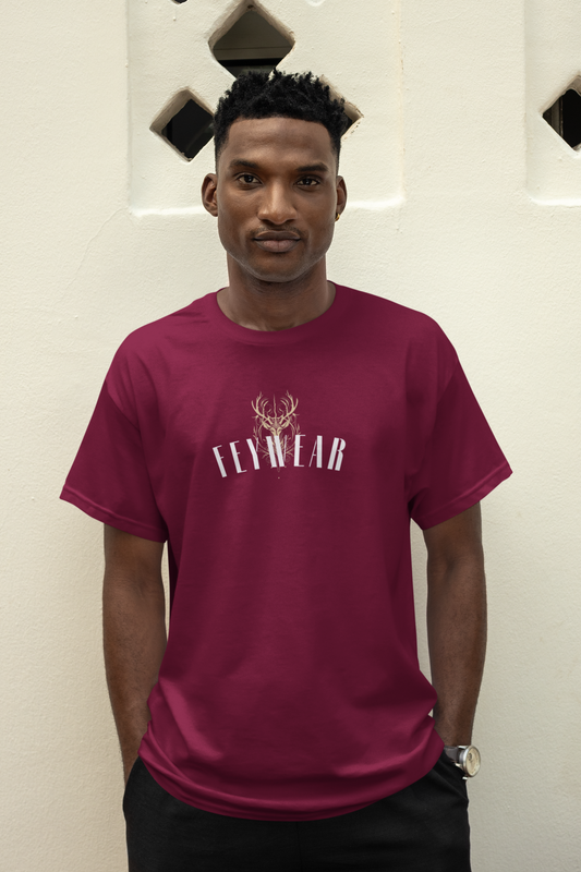 Ethereal Elk Wine Color  T-shirt